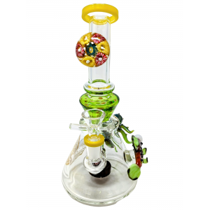 On Point Glass - 10" Assorted Sea Creatures Showerhead Perc Beaker Water Pipe - [ABC17]